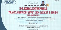 KOMAL ENTERPRISES TRAVEL SERVICES (PVT) LTD
